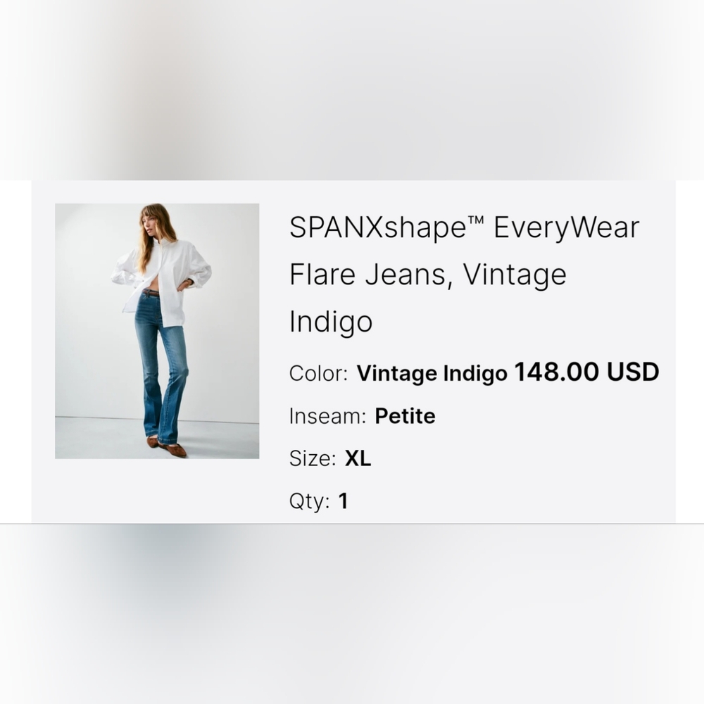 Women's spanx jeans size Xl petite